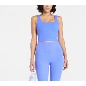 Avia Women's SoftSculpt Longline Sports Bra Size XL Santorini Blue